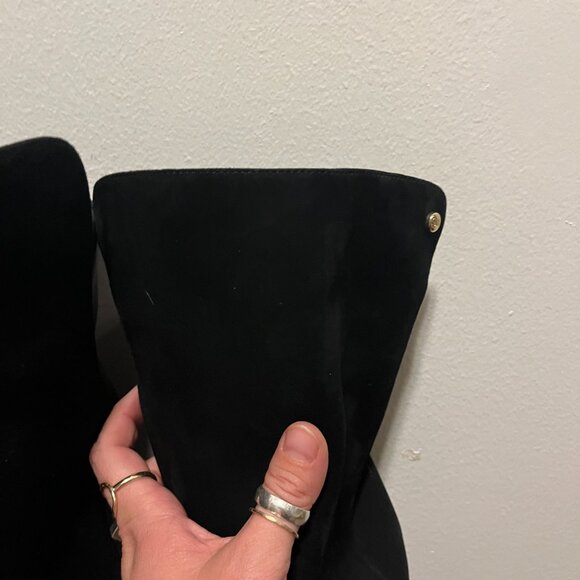 Stuart Weitzman Women's Boots Size 7.5 Black Suede Over the Knee 5050 Boot - Picture 2 of 7